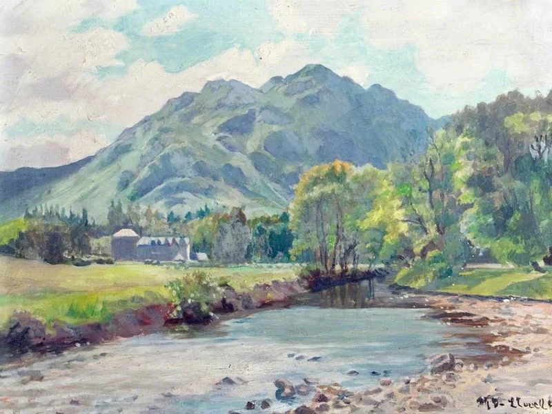 1874-Mary Dawson Elwell - Nelle Trossachs Highlands, intorno al 1900